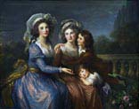 the marquise de pezay and the marquise de rouge with her children